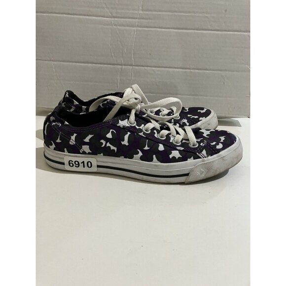 Converse Cons unisex Women 6 Men 4 Low Top Camo Purple sneaker shoes - Picture 3 of 8